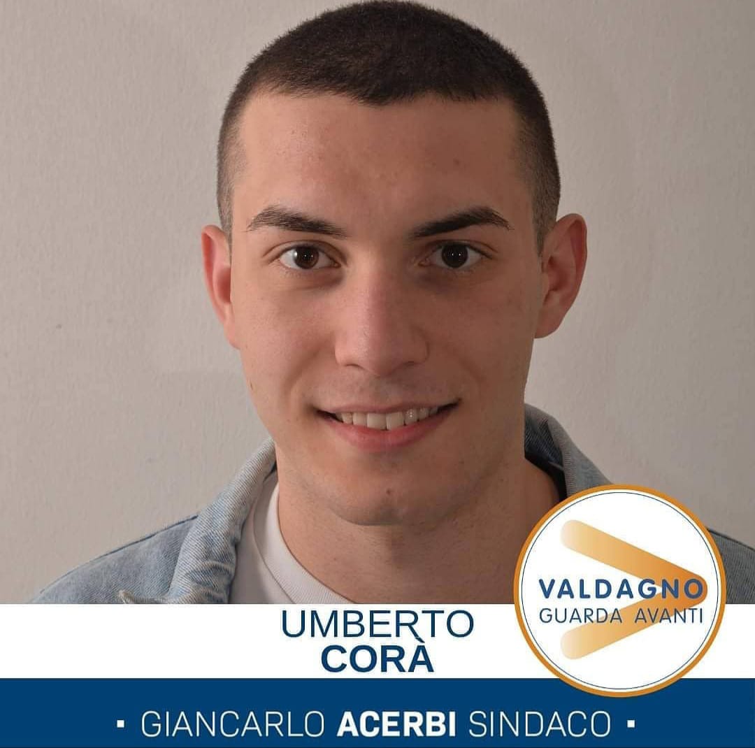 Umberto Corà - Foto di candidatura al consiglio comunale di Valdagno, 2019